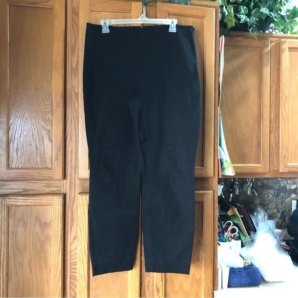 Everlane Bi-Stretch High Rise Straight Work Pants Side Zip - 12